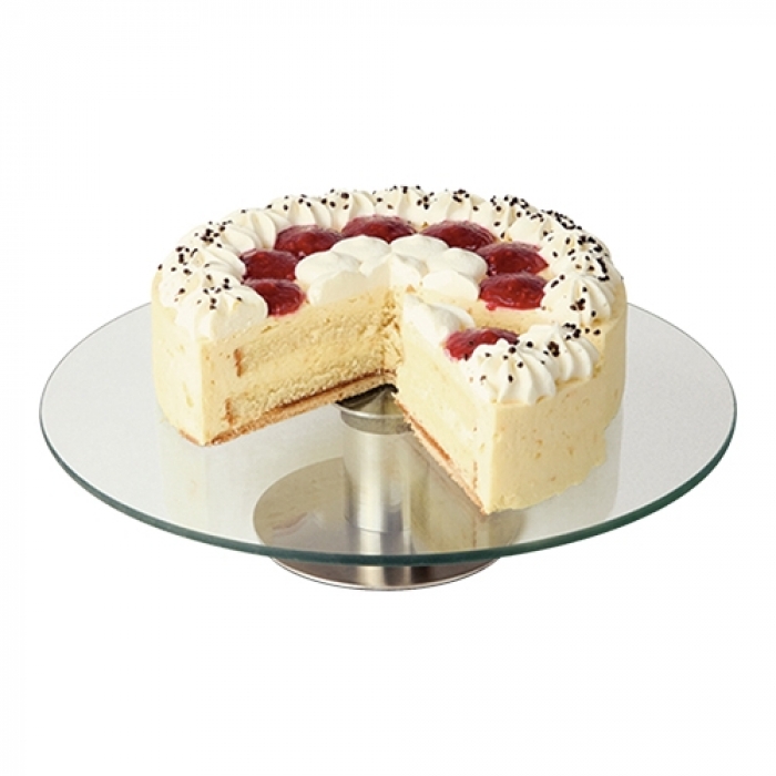 Tortenplatte drehbar Glasplatte 33cm